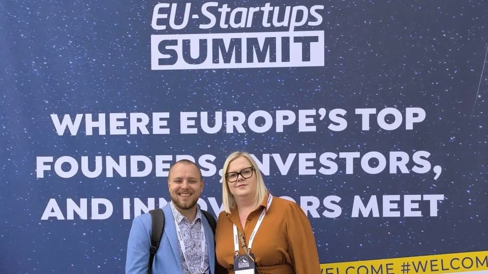 OWASmooth founders at EU Startups Summit, Malta, 2026